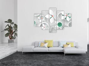 Tablou abstracției florale (150x105 cm)