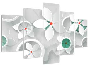 Tablou abstracției florale (150x105 cm)