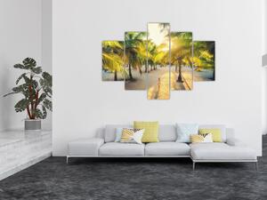 Tablou - Femeie între palmieri (150x105 cm)