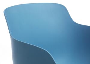 Scaun din plastic Ines Albastru / Negru, l63xA62xH70 cm