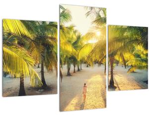 Tablou - Femeie între palmieri (90x60 cm)