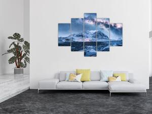 Tablou cu munți și ceul cu stele (150x105 cm)