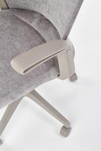 Scaun de birou ergonomic tapitat cu stofa Arcturus Gri deschis / Gri, l62xA62xH62-110 cm