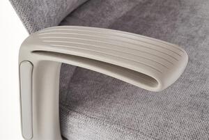 Scaun de birou ergonomic tapitat cu stofa Arcturus Gri deschis / Gri, l62xA62xH62-110 cm