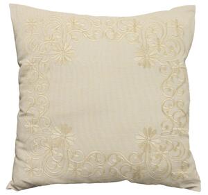 Husa de perna decorativa BLOSSOM ORNAMENT 40x40 cm, crem