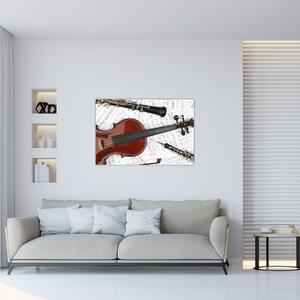 Tablou - Unelte muzicale (90x60 cm)