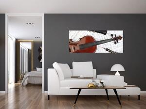 Tablou - Unelte muzicale (120x50 cm)
