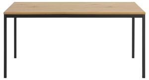 Masa din pal si metal, Seaford Large Stejar / Negru, L180xl90xH74 cm