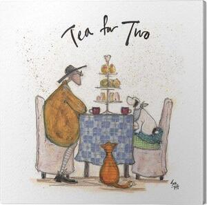 Tablou pe pânză Sam Toft - Tea for Two - Colour