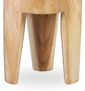 Taburet din lemn Log Natural,Ø35xH45 cm