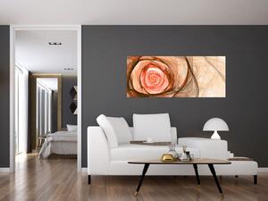Tablou - Trandafir sufletului artistic (120x50 cm)