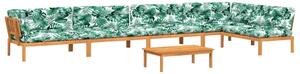 Set canapea grădină din paleți perne 6 piese, lemn masiv acacia