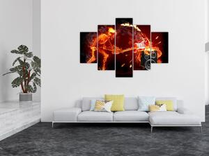 Tablou - Muzica în flăcări (150x105 cm)
