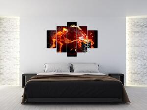 Tablou - Muzica în flăcări (150x105 cm)