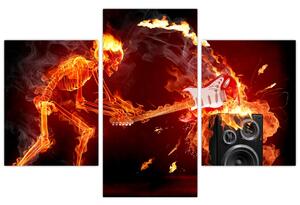 Tablou - Muzica în flăcări (90x60 cm)
