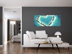 Tablou - Insulele inimii (120x50 cm)