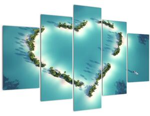 Tablou - Insulele inimii (150x105 cm)