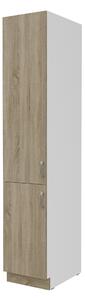 Dulap de bucătărie pentru alimente Sylrona 40 DK 210 2F (alb + stejar sonoma). 1032964