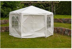 Pavilion de grădină 2x2x2m PE alb