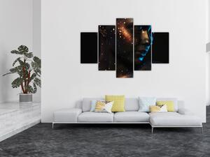 Tablou strălucitor a femeii (150x105 cm)