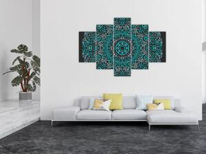 Tablou cu abstracție ornamentală (150x105 cm)
