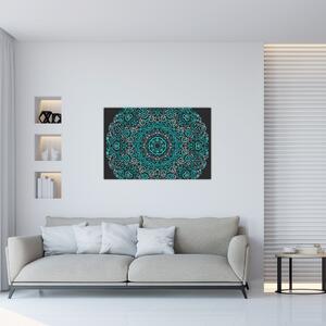Tablou cu abstracție ornamentală (90x60 cm)