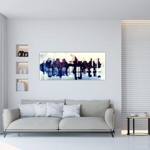 Tablou cu muzicieni (120x50 cm)