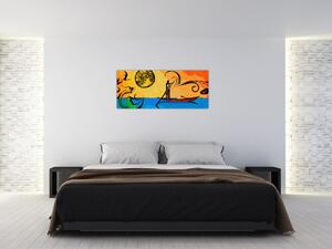 Tablou cu pictură străveche (120x50 cm)