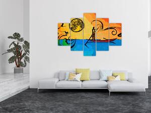 Tablou cu pictură străveche (150x105 cm)