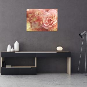 Tablou cu trandafir (70x50 cm)