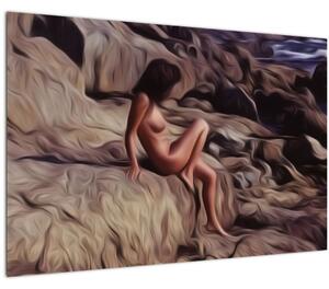 Tablou - pictura femeii (90x60 cm)