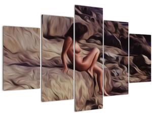 Tablou - pictura femeii (150x105 cm)