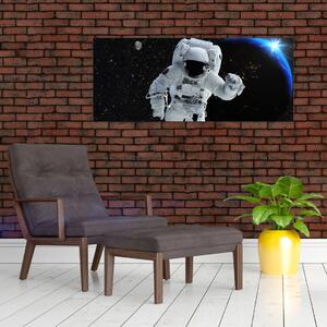 Tablou - Astronaut în Cosmos (120x50 cm)