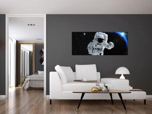 Tablou - Astronaut în Cosmos (120x50 cm)