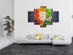 Tablou - Masa plină cu legume (150x105 cm)