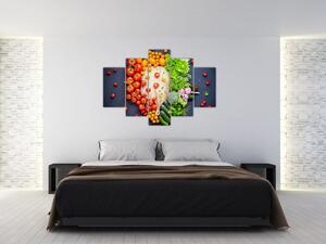 Tablou - Masa plină cu legume (150x105 cm)