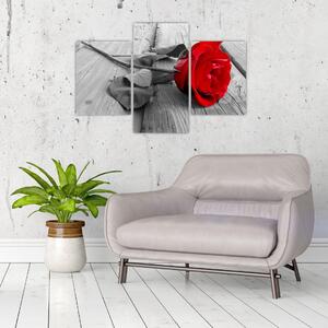 Tablou cu trandafiri roșii (90x60 cm)