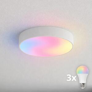 Brilagi - Plafonieră LED RGBW reglabilă pentru baie CLARE 3xE27/9W/230V IP54 Wi-Fi alb