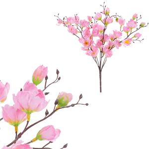 Floare artificială de cireș roz, 25 cm