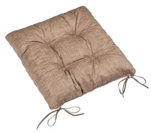 Pernă de scaun Bellatex LADA matlasată Uni maro, 40 x 40 cm