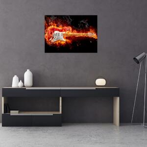 Tablou - Gtara în flăcări (70x50 cm)