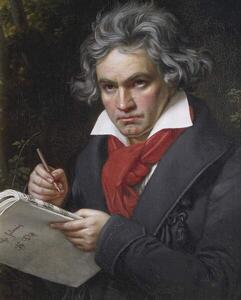 Stieler, Joseph Carl - Reproducere Ludwig van Beethoven, (30 x 40 cm)