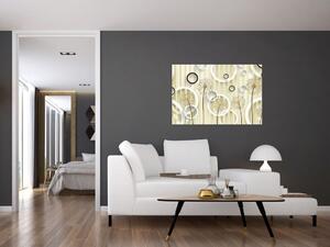 Tablou abstract a păpădiei (90x60 cm)
