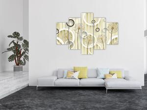 Tablou abstract a păpădiei (150x105 cm)