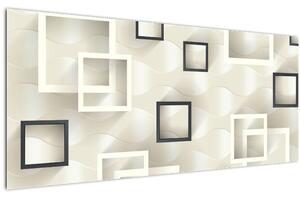 Tablou geometric abstract (120x50 cm)