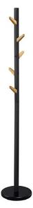 Cuier pom W66, negru/stejar, metal/lemn, 28x177 cm