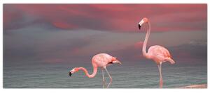 Tablou - Flamingo (120x50 cm)