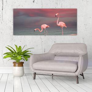Tablou - Flamingo (120x50 cm)