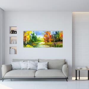 Tablou - Peisaj - pictură (120x50 cm)