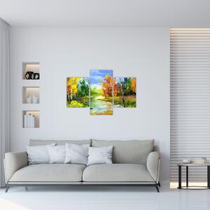 Tablou - Peisaj - pictură (90x60 cm)